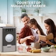thumbnail image 2 of Euhomy 33lbs/24H Countertop Nugget Ice Maker, Soft Nugget Ice, 2 Ways Water Refill & Self-Cleaning Pebble Ice Maker, 2 of 9