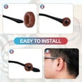 thumbnail image 3 of Sujetadores para Gafas 12 Pares Antideslizantes Soporte para Gafas Evitador de Deslizamiento Accesorios para Gafas Reemplazo para Hombres Mujeres, Negro/Blanco/Marrón, 3 of 6