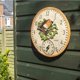 thumbnail image 3 of Outside In Robin 12" Wall Clock and Thermometer, 3 of 4