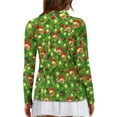 thumbnail image 2 of Yuyamidu Xmas Ball Womens Long Sleeve Golf Shirt Christmas Ring Athletic Tennis Shirts Collared Lightweight Golf Clothes Workout Pullover Tops Size XL, 2 of 8