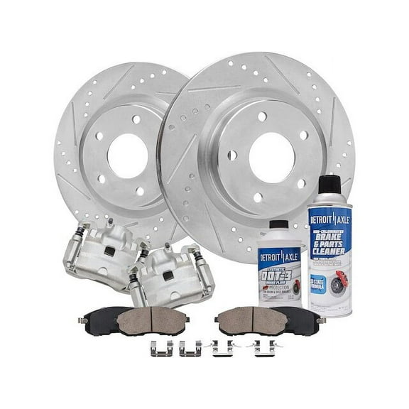 Front Brake Pad Rotor and Caliper Set - Compatible with 2007 - 2010 Nissan Altima 2008 2009