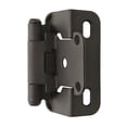 thumbnail image 2 of Amerock Overlay Self Closing Partial Wrap Matte Black Cabinet Hinge (2-Pack), 2 of 2