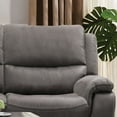 thumbnail image 4 of Furniture of America Caddo Upholstered Fabric Dark Gray Reclining Sofa, 4 of 5