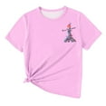 thumbnail image 6 of SXcggal Girls Short Sleeve Shirts Kids Summer Tops Crewneck Tees 3 13 Years Cute Fashionable Casual Girl Top, 6 of 6