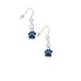 thumbnail image 3 of Delight Jewelry Silvertone Small Royal Blue Paw Silver tone Infinity French Earrings, 3 of 4