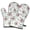 Pioneer Flower Floral-3, variant on Pioneer Flower Floral Print Pattern Oven Mitt 2-Pack Set, Heat Resistant Kitchen Gloves, 7.7" X 12"