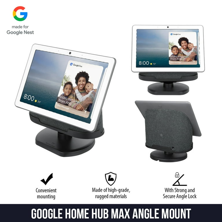 Official Made for Google Wasserstein Adjustable Stand Compatible with Google Nest Hub Max in Charcoal Official Made for Google Wasserstein Adjustable Stand Compatible with Google Nest Hub Max in Charcoal