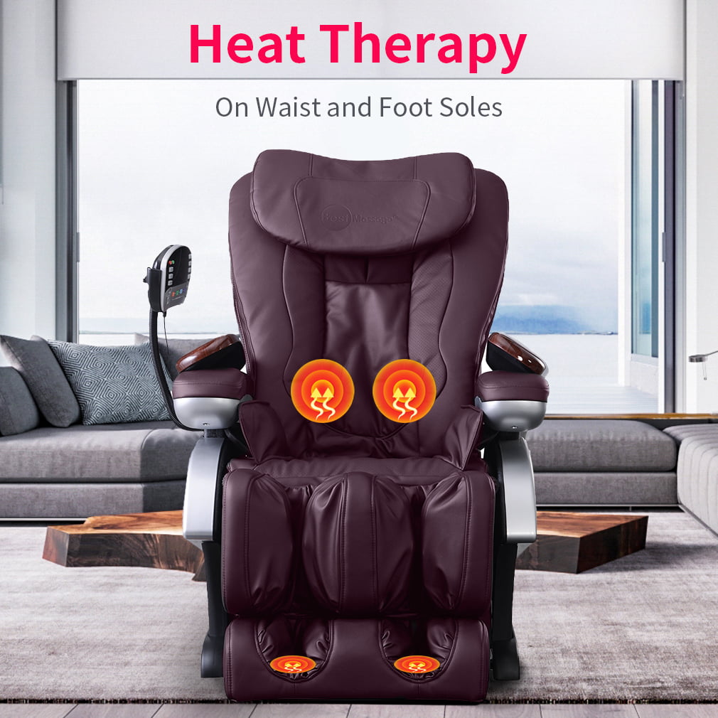 Ripple Plus Heated Shiatsu Massage Chair by Njoie, Neck & Back, Vibrating Seat, 8 Kneading Massage Nodes, Size: 8.66 x 30.31 x 19.69, Black