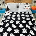 thumbnail image 6 of Halloween Blanket Ghost Throw Blankets for Kids for Women Halloween Decorations Flannel Blankets for Bed, Sofa, Couch, Travel Blanket 50 x 60 inch, 6 of 8