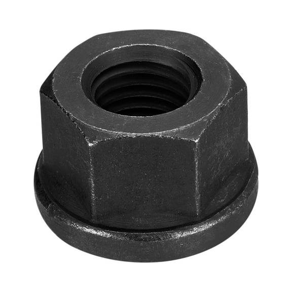 3/4-10 Flange Hex Nut, 1 Pack Grade 10.9 Carbon Steel Black Oxide Finished Hex Flange Nut for Machinery