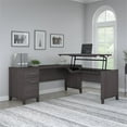 thumbnail image 2 of Pemberly Row Modern 72W Sit to Stand L Shaped Desk in Storm Gray, 2 of 7