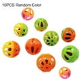 thumbnail image 2 of Limei 20Pcs Plastic Ball Cat Toys Lattice Balls with Bell Jingle Kitten Toy, Color Varies, Random Color, 2 of 6
