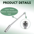 thumbnail image 3 of GFDYREE 14mm Magnetic Swivel Spark Plug Socket - 3/8" Drive x 12" Extended Thin Wall Spark Plug Socket with 12 Point - Professional Spark Plug Removal Tool for Most Vehicles, Silver, 3 of 7