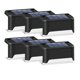 thumbnail image 1 of Paquete de 6 luces y escalones de escalera para exteriores con energía solar para patio, luces y escalones para cerca de patio con energía solar para exteriores (marrón - luz cálida) brillar Electrónica, 1 of 5