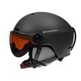 thumbnail image 1 of MOON Unisex All-Terrain Ski Helmet with Integrated Goggles, Durable PC+EPS Construction, Impact-Resistant Design, Multiple Colors Available (Black, M), 1 of 6