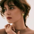 thumbnail image 2 of Punk Flame Hoop Earrings for Women Minimalist Dangle Drop Huggie Hoops Statement Earrings Small Hoop Christmas Ear Jewelry Gifts Hypoallergenic, 2 of 12