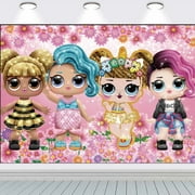 LOL Surprise Backdrop Background for Photography Banner Party Supplies Taspestry Wall Decor Post Birthday Decorations Background for Photography Taspestry