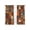 Brown, variant on Boho Vintage Sheer Curtains 84 Inch Length 2 Panels Set, Brown Ethnic Middle Century Geometric Voile Window Treatment Rod Pocket Curtains Sheers Drapes for Bedroom/Living Room/Kitchen 52"x84"x2
