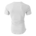 thumbnail image 2 of Hat and Beyond Men's Longtailed Crew Neck Short Sleeve T-Shirts with Side Zipper, 2 of 4