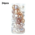 thumbnail image 2 of TureClos Christmas Hanging Ball Ornaments, 24Pcs Red White Christmas Ornaments Shatterproof for Xmas Party Holiday Wedding Decoration, 2 of 6