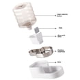 thumbnail image 2 of tamizeot Dogs Water Dispenser With Activated Carbon Automatic Water Bowl With Water Output Large Drinking Water Outlet - Pets white, 2 of 5