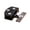 Black-Medium, variant on Cabinet Glass Door Hinge Non-porous Bathroom Gate Clamp Frameless Shower Door Hinges with Screws & Rubber Gasket