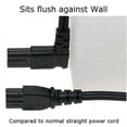 thumbnail image 2 of SF Cable NEMA 1-15P to C7 Low Profile Angle Non-Polarized Power Cord, 6 feet, 2 of 8