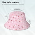 thumbnail image 3 of Fotbe Hand Drawn Strawberry Sombrero Tipo Pescador con Estampado – Sombrero de Sol de Algodón de Moda para Playa, Golf, Pesca, 3 of 5
