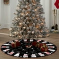 thumbnail image 3 of Bwiyojiz Home Decor Christmas Decorations Decoration Tree Skirt Classic Elementals Bottom Apron Gift, Gifts for Sister, Black, 3 of 6