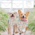 thumbnail image 4 of 1 Pc Pet Dog Bandana 30.7x14.9inch(78x38cm) It's My Birthday Triangle Pet's Bandana Adjustable Comfortable Pet Bibs Washable Cotton Scarf Kerchief for Party Birthday Large Dog Pet Colorful, 4 of 6