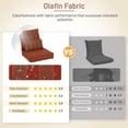 thumbnail image 5 of Aoodor 23"x26" Wine Red Stripe Patio Chair Cushions Set, Memory Foam Outdoor Seat Cushions (Set of 2 Seats, 2 Backs, 2 Lumbar Pillows), 5 of 9