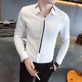 thumbnail image 4 of Camisa de hombre de negocios, formal, blanca, para oficina, de marca, barata y genial, estilo coreano, de algodón, de diseñador Trendyol, 4 of 5