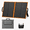 Orange and Black, variant on SOLPOWBEN 100W Portable Solar Panel, 24% High-Efficiency Foldable Solar Charger for Power Station Generator, Phones, IP65 Waterproof for Camping RV Off-Grid Emergency