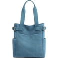 thumbnail image 1 of LinYooLi Retro Canvas Hobo Handbag Satchel for Women Men Teen Multipocket Large Shoulder Bag Purse, 1 of 6