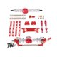 thumbnail image 5 of Kit de Montaje Delantero y Trasero para Coche RC Hugo MN82 1/12 Escala Rojo plateado, 5 of 9