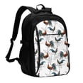 thumbnail image 1 of Balery Cool Chicken Mochila con carga USB para hombre y mujer - Mochila impermeable y antirrobo para portátil con puerto USB para viajes, trabajo, estudios y universidad, 1 of 7
