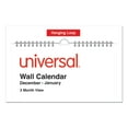 thumbnail image 2 of Universal Three-month Wall Calendar, White/black/red, 12 X 27, 2021, 2 of 4