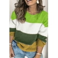 thumbnail image 1 of FOLUNSI Plus Size Green Block Sweater: Comfort Fit, Style for Days!, 1 of 8
