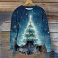 thumbnail image 4 of Elvqul Christmas Shirts for Women Fall Tops Dressy Crewneck Long Sleeve Juniors Shirts, 4 of 6