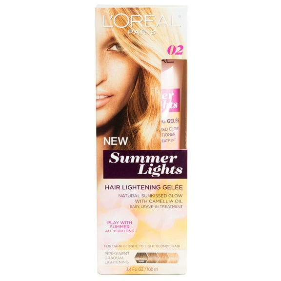 L'Oreal Paris Summer Lights Lightening Gelee Kit, From Dark Blonde to Light Blonde Hair [02]  3.4 oz