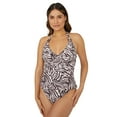 thumbnail image 1 of Gorgeous Womens Zebra Print Non-Padded Tankini Top, 1 of 1