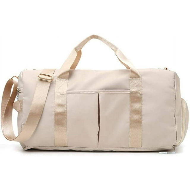 Bolsa de gimnasio deportiva con bolsa para zapatos, bolsa mojada, bolsa de lona, bolsa de viaje impermeable para mujeres, hombres, verde militar, 29L