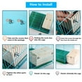 thumbnail image 6 of KissDate Bird Nests Box for Cages Parakeet Breeding Box Wood Budgie House for Cockatiel Parrot Mating Aviary Box, 1 Pack - L, 6 of 8