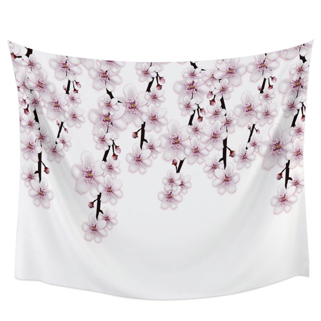 Japanese Kitchen Sakura Texture Tapestry Wall Hanging Boho Tapestry Wall Home Bedroom Living Room Decor Hanging Cloth