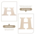 thumbnail image 3 of SOPOTUTU 1 Set Wood Letter For Crafts Light Yellow Diy Decorations For Home Wall Door Notebooks, 3 of 8