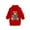 Red, variant on Kiijoy Girls Turtleneck Sweater Cute Cartoon Bear Knitted Long Pullover Top, Sizes 2-3