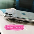 thumbnail image 3 of Case for iPhone 12, iPhone 12 Pro Case, Clear Glitter Cute Laser Holographic Floral Pattern for Women Girls, Anti-Yellow Hard PC Protective Cover for iPhone 12/12 Pro, Rainbow Leaf Flower, 3 of 13