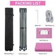 thumbnail image 5 of Ainfox 10' x 10'Heavy Duty Pop up Canopy Tent with Sidewalls,Folding Instant Outdoor Gazebo,Sun Shade Tent,Pink, 5 of 8