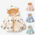 thumbnail image 5 of Hicidod Unisex Little Boys Girls Clothes Down Jacket Hoodie Coat Winter Warm Outerwear Cute Fashion Pattern Keep Warm Zipper Jacket, 5 of 6