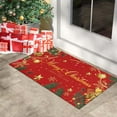 thumbnail image 2 of Christmas Door Mat Outdoor, Christmas Decorations for Home Non-Slip Merry Christmas and Happy New Year Doormat Low Profile Rug Holiday Welcome Mat Indoor Outdoor Xmas Decor 17 x 30 Inch, 2 of 6